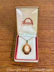 MaxSold Auction: Vintage 14k Gold-Filled Cameo Locket Necklace - Hamilton (Ontario, Canada) SELLER MANAGED Estate Sale Online Auction - Gertrude Street