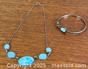 MaxSold Auction: Vintage 925 Sterling Silver + Larimer - Necklace + Bangle - Hamilton (Ontario, Canada) SELLER MANAGED Estate Sale Online Auction - Gertrude Street