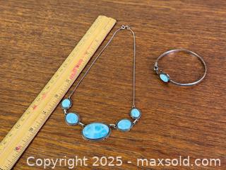 MaxSold Auction: Vintage 925 Sterling Silver + Larimer - Necklace + Bangle - Hamilton (Ontario, Canada) SELLER MANAGED Estate Sale Online Auction - Gertrude Street