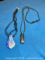 MaxSold Auction: Vintage Art Glass Pendant Necklaces - Hamilton (Ontario, Canada) SELLER MANAGED Estate Sale Online Auction - Gertrude Street
