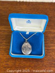 MaxSold Auction: Vintage BIRKS Sterling Pendant Locket + Chain - Hamilton (Ontario, Canada) SELLER MANAGED Estate Sale Online Auction - Gertrude Street