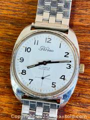 MaxSold Auction: Vintage Orologio PERSEO Manual Wind Men&#39;s Wristwatch, 1960s - Hamilton (Ontario, Canada) SELLER MANAGED Estate Sale Online Auction - Gertrude Street