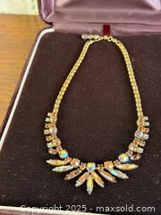 MaxSold Auction: Vintage SHERMAN Rhinestone Necklace - Hamilton (Ontario, Canada) SELLER MANAGED Estate Sale Online Auction - Gertrude Street