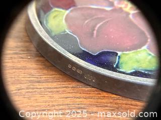 MaxSold Auction: Vintage Sterling Silver Encased MOORCROFT Pendant - Hamilton (Ontario, Canada) SELLER MANAGED Estate Sale Online Auction - Gertrude Street