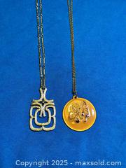 MaxSold Auction: Vtg MCM Brutalist Modern Pendant Necklaces - Hamilton (Ontario, Canada) SELLER MANAGED Estate Sale Online Auction - Gertrude Street