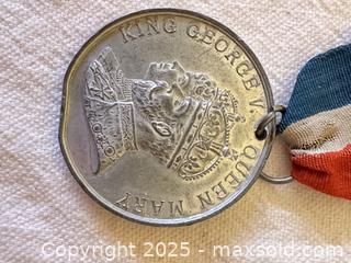 MaxSold Auction: 1911 King George V & Queen Mary Coronation Commemorative Medal with Ribbon  - Toronto (Ontario, Canada) SELLER MANAGED Moving Online Auction - 1/2  Wellesley Street East
