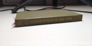 MaxSold Auction: 1938 “Constitution of the USSR” Hardcover Book – OGIZ State Publishing House, Moscow - Toronto (Ontario, Canada) SELLER MANAGED Moving Online Auction - 1/2  Wellesley Street East