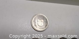 MaxSold Auction: 33 Swiss Franc Coins – Mixed Denominations & Years - Toronto (Ontario, Canada) SELLER MANAGED Moving Online Auction - 1/2  Wellesley Street East