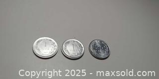 MaxSold Auction: 3 Vintage Turkish Coins – 1 Lira (1975 & 1978) and 25 Kurus (1974)  - Toronto (Ontario, Canada) SELLER MANAGED Moving Online Auction - 1/2  Wellesley Street East