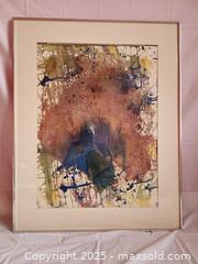 MaxSold Auction: Abstract Expressionist Mixed Media Painting, Tachisme-Inspired - Toronto (Ontario, Canada) SELLER MANAGED Moving Online Auction - 1/2  Wellesley Street East