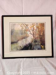 MaxSold Auction: Abstract Landscape Watercolor, Attributed to Andrzej Kwiecinski - Toronto (Ontario, Canada) SELLER MANAGED Moving Online Auction - 1/2  Wellesley Street East