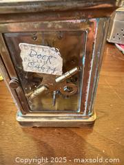 MaxSold Auction: Antique Brass & Glass Carriage Clock with Visible Mechanical Movement - Toronto (Ontario, Canada) SELLER MANAGED Moving Online Auction - 1/2  Wellesley Street East