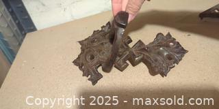 MaxSold Auction: Antique Cast-Iron Decorative Door Knocker - Toronto (Ontario, Canada) SELLER MANAGED Moving Online Auction - 1/2  Wellesley Street East