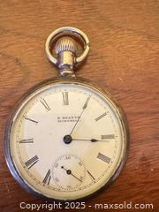 MaxSold Auction: Antique D. Beatty Montreal Pocket Watch – Roman Numeral Dial, Floral Case - Toronto (Ontario, Canada) SELLER MANAGED Moving Online Auction - 1/2  Wellesley Street East