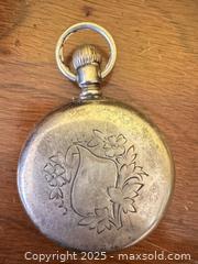 MaxSold Auction: Antique D. Beatty Montreal Pocket Watch – Roman Numeral Dial, Floral Case - Toronto (Ontario, Canada) SELLER MANAGED Moving Online Auction - 1/2  Wellesley Street East