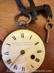 MaxSold Auction: Antique English Key-Wind Pocket Watch – Bowden & Hewett, Sweetings Alley (19th C.)  - Toronto (Ontario, Canada) SELLER MANAGED Moving Online Auction - 1/2  Wellesley Street East