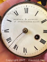 MaxSold Auction: Antique English Key-Wind Pocket Watch – Bowden & Hewett, Sweetings Alley (19th C.)  - Toronto (Ontario, Canada) SELLER MANAGED Moving Online Auction - 1/2  Wellesley Street East