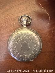 MaxSold Auction: Antique Swiss Pocket Watch in Engraved Silver Case – Marked 800  - Toronto (Ontario, Canada) SELLER MANAGED Moving Online Auction - 1/2  Wellesley Street East