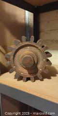 MaxSold Auction: Antique Wooden Mill Gear / Industrial Wheel – 9” x 7” – Rustic Décor - Toronto (Ontario, Canada) SELLER MANAGED Moving Online Auction - 1/2  Wellesley Street East
