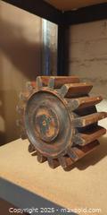 MaxSold Auction: Antique Wooden Mill Gear / Industrial Wheel – 9” x 7” – Rustic Décor - Toronto (Ontario, Canada) SELLER MANAGED Moving Online Auction - 1/2  Wellesley Street East