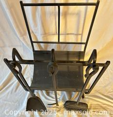 MaxSold Auction: Black Metal Fireplace Tool Set with Stand – Shovel, Brush & Tongs - Toronto (Ontario, Canada) SELLER MANAGED Moving Online Auction - 1/2  Wellesley Street East