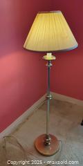 MaxSold Auction: Brass Floor Lamp with Pleated Shade  - Toronto (Ontario, Canada) SELLER MANAGED Moving Online Auction - 1/2  Wellesley Street East