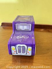 MaxSold Auction: Cadbury Mini Fingers Truck Tin – Purple Delivery Van Shaped Advertising Tin - Toronto (Ontario, Canada) SELLER MANAGED Moving Online Auction - 1/2  Wellesley Street East