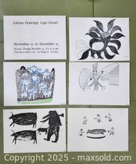 MaxSold Auction: Cape Dorset Inuit Art – 6 Vintage Exhibition Prints (Kenojuak, Pudlo, Pitseolak & Others) - Toronto (Ontario, Canada) SELLER MANAGED Moving Online Auction - 1/2  Wellesley Street East
