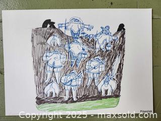 MaxSold Auction: Cape Dorset Inuit Art – 6 Vintage Exhibition Prints (Kenojuak, Pudlo, Pitseolak & Others) - Toronto (Ontario, Canada) SELLER MANAGED Moving Online Auction - 1/2  Wellesley Street East