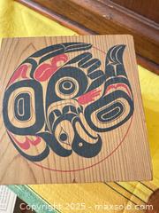 MaxSold Auction: Coast Salish Indigenous Carved Wood Boxes & Lidded Bowls – Richard Krentz & Artie George,  - Toronto (Ontario, Canada) SELLER MANAGED Moving Online Auction - 1/2  Wellesley Street East