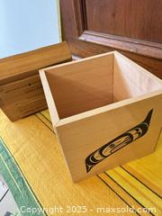 MaxSold Auction: Coast Salish Indigenous Carved Wood Boxes & Lidded Bowls – Richard Krentz & Artie George,  - Toronto (Ontario, Canada) SELLER MANAGED Moving Online Auction - 1/2  Wellesley Street East