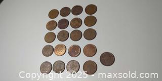 MaxSold Auction: Collection of 21 Vintage UK One Penny Coins – Elizabeth II, Mixed Years & Patinas - Toronto (Ontario, Canada) SELLER MANAGED Moving Online Auction - 1/2  Wellesley Street East