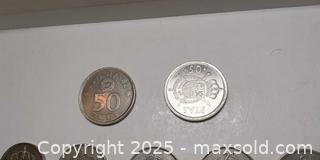 MaxSold Auction: Collection of 26 Vintage Spanish Coins – Mixed Denominations & Years  - Toronto (Ontario, Canada) SELLER MANAGED Moving Online Auction - 1/2  Wellesley Street East