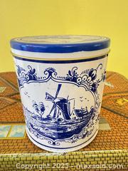 MaxSold Auction: Collection of Decorative Vintage-Style Tin Storage Tins & Canisters  - Toronto (Ontario, Canada) SELLER MANAGED Moving Online Auction - 1/2  Wellesley Street East