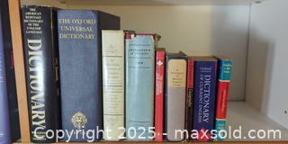 MaxSold Auction: Collection of Dictionaries & Reference Books – Oxford, Larousse, Webster’s & More - Toronto (Ontario, Canada) SELLER MANAGED Moving Online Auction - 1/2  Wellesley Street East