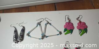 MaxSold Auction: Curated Collection of Vintage & Artisan-Style Earrings – Enamel, Stone, Glass & Sculptural - Toronto (Ontario, Canada) SELLER MANAGED Moving Online Auction - 1/2  Wellesley Street East