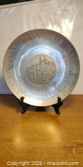 MaxSold Auction: Decorative Pewter Wall Plate – Neuchâtel Castle, Switzerland + Star Metal Candle Holder - Toronto (Ontario, Canada) SELLER MANAGED Moving Online Auction - 1/2  Wellesley Street East