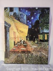 MaxSold Auction: Decorative Print After Van Gogh “Café Terrace at Night” – Art Bellissimo - Toronto (Ontario, Canada) SELLER MANAGED Moving Online Auction - 1/2  Wellesley Street East