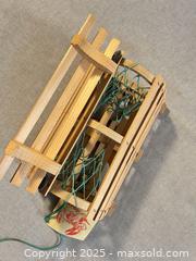 MaxSold Auction: Decorative Wooden Lobster Trap with Buoy & Tag – Nautical Coastal Décor - Toronto (Ontario, Canada) SELLER MANAGED Moving Online Auction - 1/2  Wellesley Street East
