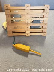 MaxSold Auction: Decorative Wooden Lobster Trap with Buoy & Tag – Nautical Coastal Décor - Toronto (Ontario, Canada) SELLER MANAGED Moving Online Auction - 1/2  Wellesley Street East