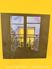 MaxSold Auction: Ellen Beniewicz – “Paris Window Well at Night” (2018), Signed Acrylic on Canvas  - Toronto (Ontario, Canada) SELLER MANAGED Moving Online Auction - 1/2  Wellesley Street East