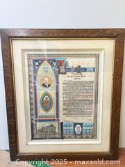 MaxSold Auction: Framed Commemorative Illuminated Address – McGill Normal School, Montreal (1893) - Toronto (Ontario, Canada) SELLER MANAGED Moving Online Auction - 1/2  Wellesley Street East