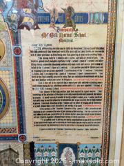 MaxSold Auction: Framed Commemorative Illuminated Address – McGill Normal School, Montreal (1893) - Toronto (Ontario, Canada) SELLER MANAGED Moving Online Auction - 1/2  Wellesley Street East