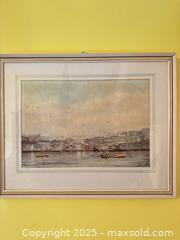 MaxSold Auction: Framed Harbour Watercolour by Allan Southorn — Signed & Dated March 1980  - Toronto (Ontario, Canada) SELLER MANAGED Moving Online Auction - 1/2  Wellesley Street East