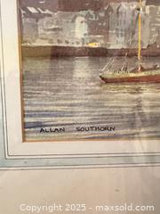 MaxSold Auction: Framed Harbour Watercolour by Allan Southorn — Signed & Dated March 1980  - Toronto (Ontario, Canada) SELLER MANAGED Moving Online Auction - 1/2  Wellesley Street East