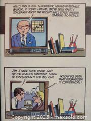 MaxSold Auction: Framed “Leading Indicators” Comic Strip Print – Investment Banker Humor  - Toronto (Ontario, Canada) SELLER MANAGED Moving Online Auction - 1/2  Wellesley Street East