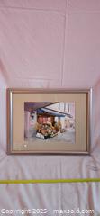MaxSold Auction: Framed Watercolour Street Scene with Flower Market – Signed Cheryl Blakey (2008) - Toronto (Ontario, Canada) SELLER MANAGED Moving Online Auction - 1/2  Wellesley Street East
