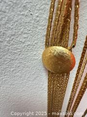 MaxSold Auction: Gold-Tone Six-Strand Necklace with Fixed Textured Oval Accent – 31” - Toronto (Ontario, Canada) SELLER MANAGED Moving Online Auction - 1/2  Wellesley Street East