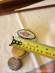 MaxSold Auction: Group of 3 Vintage Decorative Trinket & Pill Boxes – Porcelain & Metal  - Toronto (Ontario, Canada) SELLER MANAGED Moving Online Auction - 1/2  Wellesley Street East