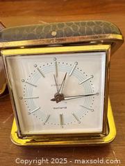 MaxSold Auction: Group of 4 Vintage Travel Alarm Clocks – Quartz & Mechanical Styles  - Toronto (Ontario, Canada) SELLER MANAGED Moving Online Auction - 1/2  Wellesley Street East